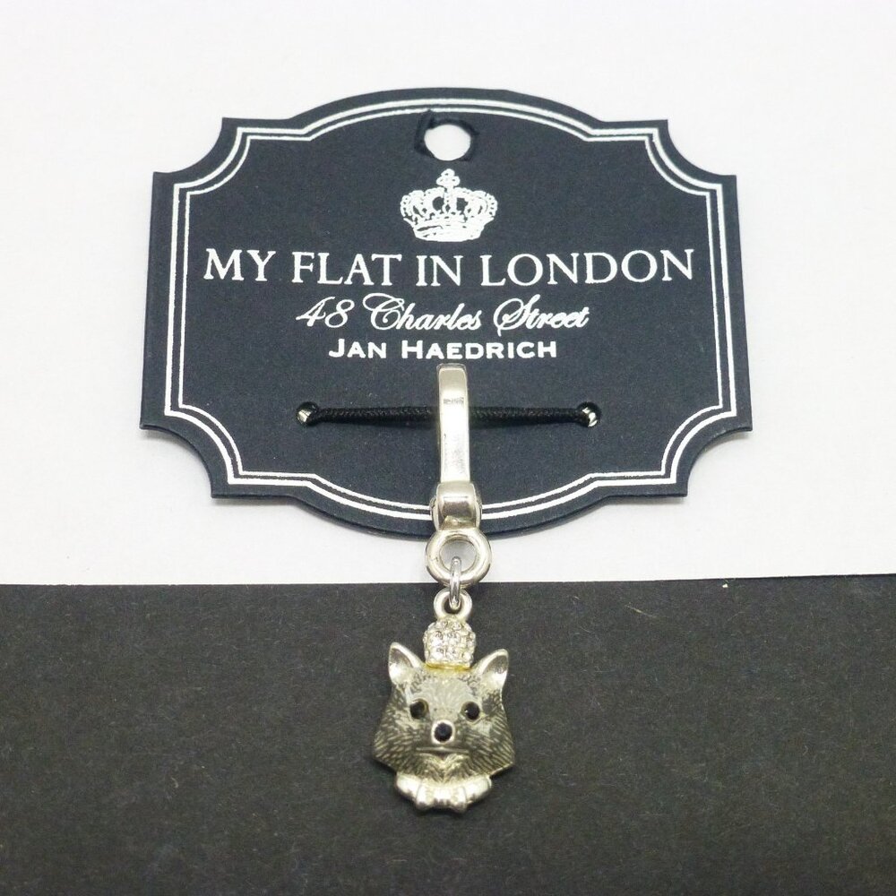 New My Flat in London Tally Ho fox charm silver pendant bracelet purse necklace